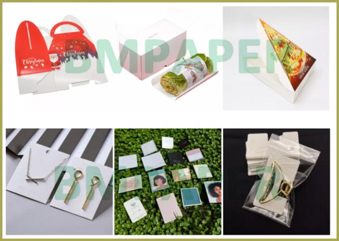 14PT 16PT Bleached White C1S FBB Card Board For کسب و کار Card 700 x 1020mm