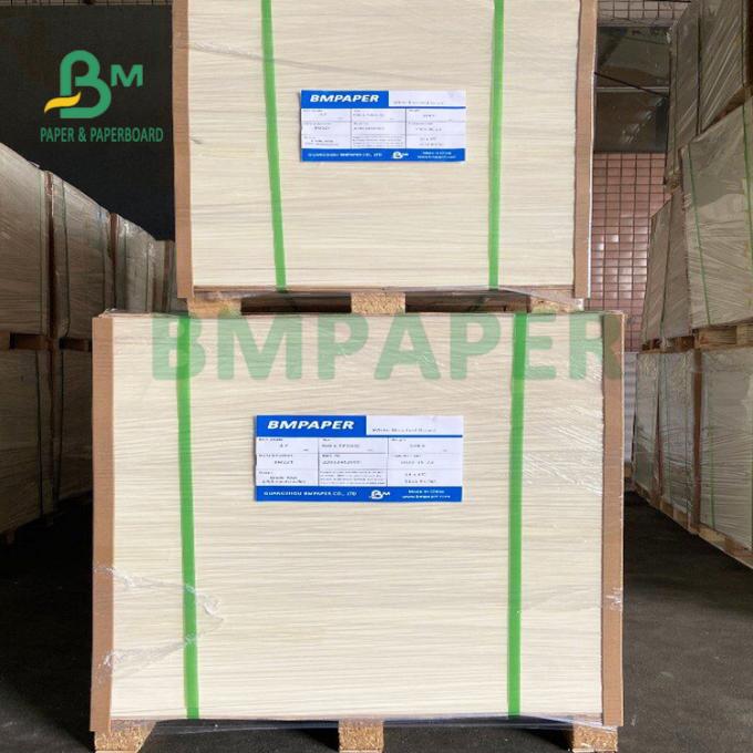 حجیم بالا Natural White Uncoated Cup Coaster Board 1.5mm Thickness 