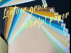 کاغذ بافت رنگارنگ تخته دانه چرم 150 گرمی 230 گرمی برای کاردستی صحافی