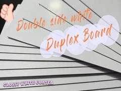 مقوای سفید دو طرفه 1 میلی متری 540 گرمی با روکش دوبلکس سفید