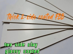 2mm سفید قوی صاف ضخامت 2 - طرف گلی پوشانده کارتونی برای جعبه های سخت