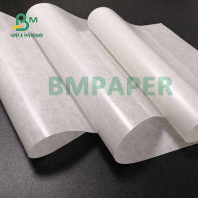 40 گرم + 10 گرم PE C1S MG کاغذ سفید برای غذای سرخ شده بسته بندی روغنی 61 × 86 سانتی متر