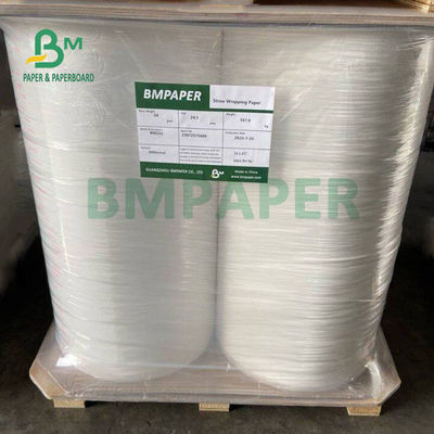 28gm کاغذ سفید مواد غذایی برای بسته بندی 30mm 35mm سازگار با محیط زیست