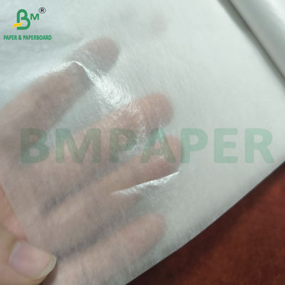 مقاومت در برابر روغن نفوذ هوا 17g - 40g کاغذ شفاف سفید برای بسته بندی