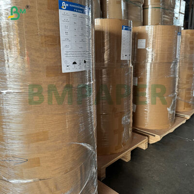 70-85g 100٪ نبات چوبی کرفت قهوه ای مقاوم در برابر اشک آرد / کاغذ بسته بندی سیمان