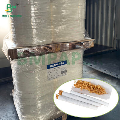 14GSM 19GSM 25GSM Super Thin Striped Texture White Tobacco Paper In Reels
