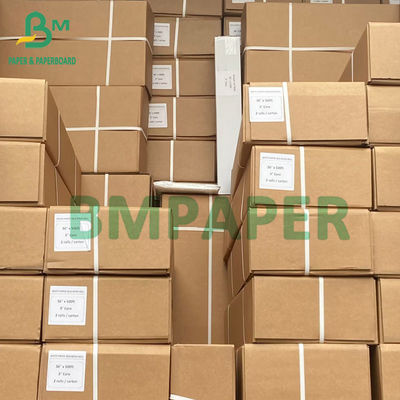 رول کاغذ پلاتر سفید CAD 2 اینچی هسته 24 اینچی عرض X 500 فوت طول 2 رول در هر جعبه
