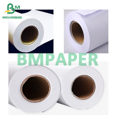 رول کاغذ پلاتر سفید CAD 2 اینچی هسته 24 اینچی عرض X 500 فوت طول 2 رول در هر جعبه
