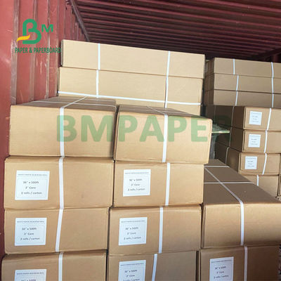 رول کاغذ پلاتر 20 پوندی CAD برای چاپگر جوهرافشان 36 اینچ x 150 فوت تصویر شفاف