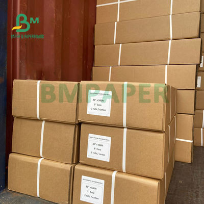 کاغذ طرح اولیه دو طرفه 80 گرمی برای نقشه های CAD 20 اینچ x 50 یارد هسته 2 اینچی