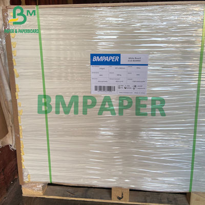 تخته کاغذ SBS عاج، کاغذ سفید پوشش داده شده یک طرفه 350 گرمی 375 گرمی 70 سانتی متری 100 سانتی متری