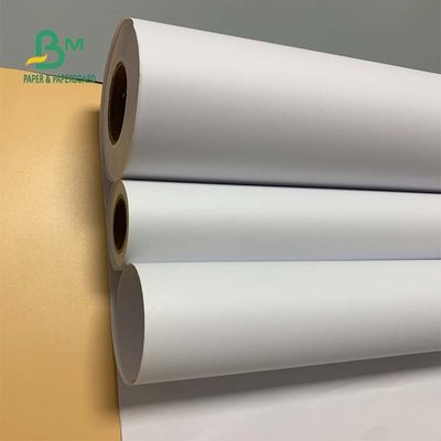 92 روشنایی 24 اینچ x 300 فوت 20 پوند کاغذ باند CAD رول سفید بدون روکش