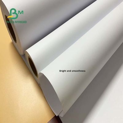 36 اینچ 300 فوت 20 پوند کاغذ باند جوهر افشان بدون پوشش CAD رول 2 اینچی