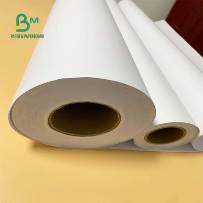 36 اینچ 300 فوت 20 پوند کاغذ باند جوهر افشان بدون پوشش CAD رول 2 اینچی