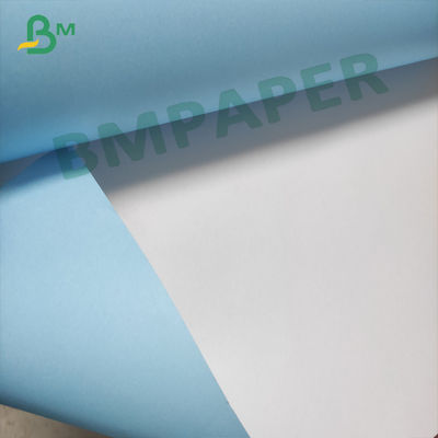 رول کاغذ پلاتر آبی تک طرفه 24 اینچی 36 اینچی برای پلاتر CAD