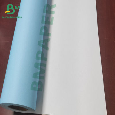 رول کاغذ پلاتر آبی تک طرفه 24 اینچی 36 اینچی برای پلاتر CAD