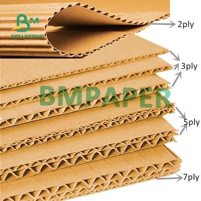 ورق های مقوایی موج دار فلوت B C E، تخته کاغذ کرافت 2 میلی متر 3 میلی متر ضخامت 3.5 میلی متر
