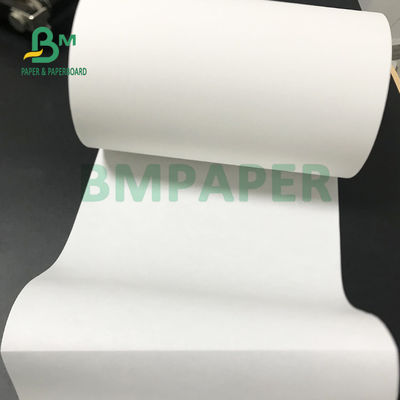 رول کاغذ حرارتی سفید سطح صاف 77gsm 80gsm برای برچسب لجستیک