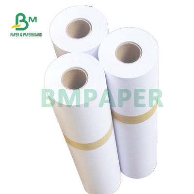 فرمت گسترده 80gsm 20LB Cad نقشه کاغذ رول 18'' 24' 36' X 500ft برای طراحی مهندسی معماری