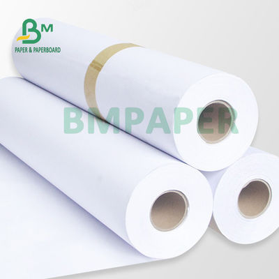 فرمت گسترده 80gsm 20LB Cad نقشه کاغذ رول 18'' 24' 36' X 500ft برای طراحی مهندسی معماری