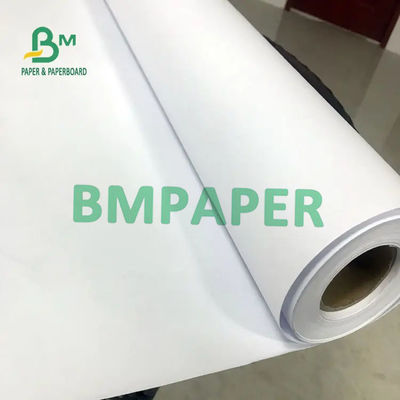 کاغذ پلاتر 20 لیتری باند سفید رول CAD با 24 اینچ 30 اینچ 36 اینچ × 50 Yds
