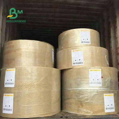 تخته آستری کرافت قهوه ای ضد روغن، رول های کاغذی با پوشش پلی اتیلن برای بسته بندی مواد غذایی 70 گرم در متر 80 گرم در متر 90 گرم