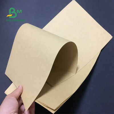 تخته آستری کرافت قهوه ای ضد روغن، رول های کاغذی با پوشش پلی اتیلن برای بسته بندی مواد غذایی 70 گرم در متر 80 گرم در متر 90 گرم