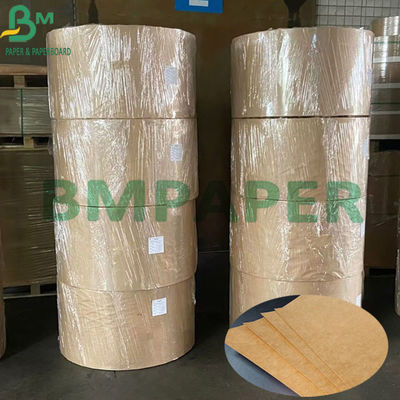 140 گرم + 15 گرم روکش پلی اتیلن یک طرفه مواد غذایی با رنگ قهوه ای کرافت برای بسته بندی مواد غذایی