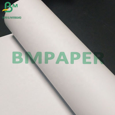 رول کاغذ پلاتر 80 گرمی 30 اینچی با رنگ سفید جوهر افشان بدون پوشش CAD