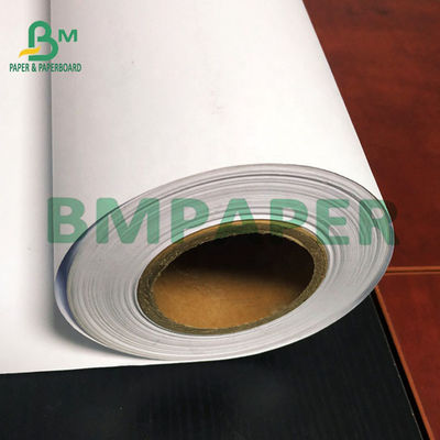 رول کاغذ پلاتر 80 گرمی 30 اینچی با رنگ سفید جوهر افشان بدون پوشش CAD