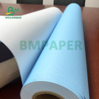 کاغذ باند CAD 30 اینچ X 150 فوت 2 اینچی تک طرفه آبی CAD صافی 20 پوند