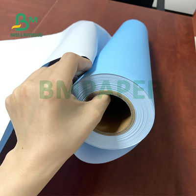 کاغذ باند CAD 30 اینچ X 150 فوت 2 اینچی تک طرفه آبی CAD صافی 20 پوند