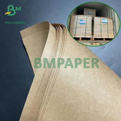 BM Supply 70gsm 75gsm نیمه کشش کاغذ کرافت قهوه ای برای بسته بندی سیمان
