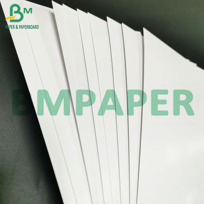 کاغذ براق C2s GSM 130 و 115 سفید ابریشم براق برای جلد