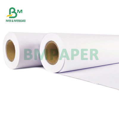 کاغذ پلاتر جوهرافشان بدون پوشش 20 پوند CAD برای طرح های مهندسی 24 اینچ 36 اینچ X 150