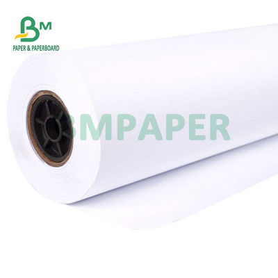 کاغذ پلاتر جوهرافشان بدون پوشش 20 پوند CAD برای طرح های مهندسی 24 اینچ 36 اینچ X 150