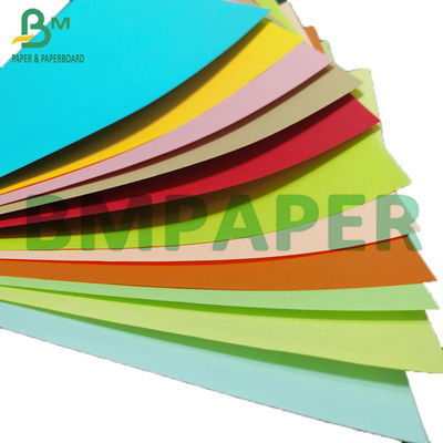100gsm - 250gsm کاغذ رنگارنگ بدون پوشش بریستول کارت رنگی DIY عرض 1350 میلی متر