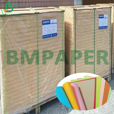 100gsm - 250gsm کاغذ رنگارنگ بدون پوشش بریستول کارت رنگی DIY عرض 1350 میلی متر