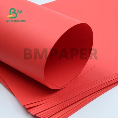 کاغذ بریستول بدون پوشش 100 - 250 گرمی قرمز رنگ برای صنایع دستی DIY تصویر شفاف 1350 میلی متری