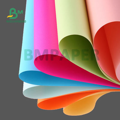 کاغذ بریستول بدون پوشش 100 - 250 گرمی قرمز رنگ برای صنایع دستی DIY تصویر شفاف 1350 میلی متری