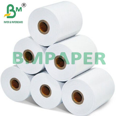 80x80mm 57x50mm کاغذ باند کاغذ شفاف سفید برای صندوق‌های پولی