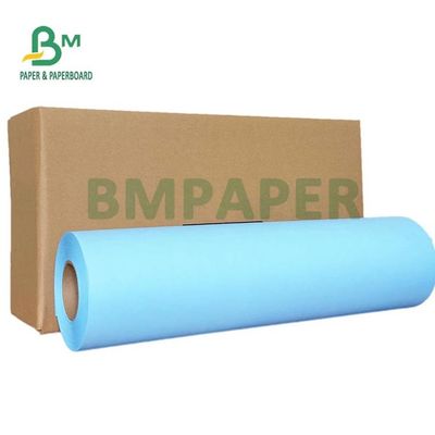 کاغذ دیجیتال آبی 80 گرمی برای طراحی مهندسی 20 اینچ 24 اینچ هسته 50 یارد 2 اینچ
