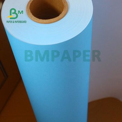 کاغذ دیجیتال آبی 80 گرمی برای طراحی مهندسی 20 اینچ 24 اینچ هسته 50 یارد 2 اینچ