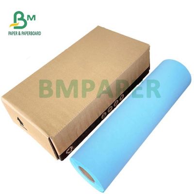کاغذ دیجیتال آبی 80 گرمی برای طراحی مهندسی 20 اینچ 24 اینچ هسته 50 یارد 2 اینچ