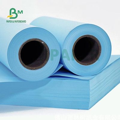 کاغذ دیجیتال آبی 80 گرمی برای طراحی مهندسی 20 اینچ 24 اینچ هسته 50 یارد 2 اینچ