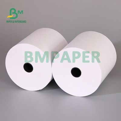 رول کاغذ پرینتر حرارتی 65 گرمی بدون BPA برای رسید صندوقدار 80 میلی متر 57 میلی متر