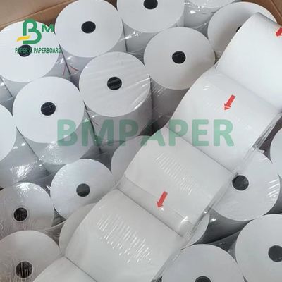 رول کاغذ پرینتر حرارتی 65 گرمی بدون BPA برای رسید صندوقدار 80 میلی متر 57 میلی متر