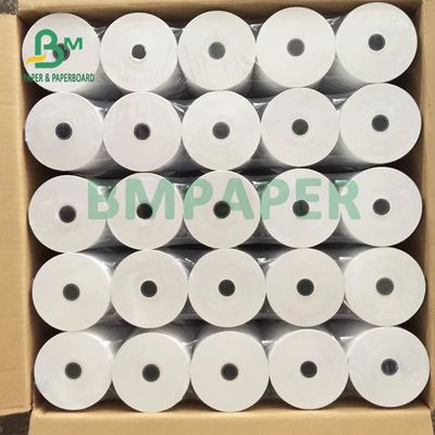 رول کاغذ حرارتی پوز پرینتر دستگاه خودپرداز 65 گرمی برای سوپرمارکت 80 × 80 میلی متر