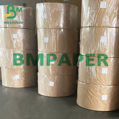 کاغذ نی کرافت سفید 60GSM 120GSM مواد غذایی درجه ویرجین برای نی های یکبار مصرف