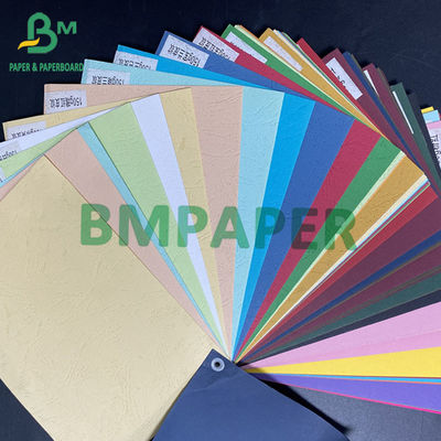 کاغذ بافت دار 110gsm 150gsm 230gsm چاپی رنگارنگ کاغذ پوشش ورق های پالپ